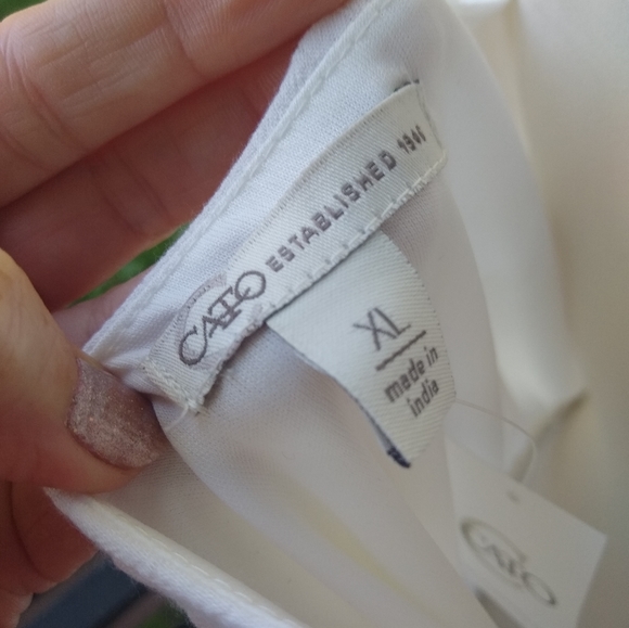 Cato NWT Boho Gauze Crochet Trim Dress - Picture 6 of 7